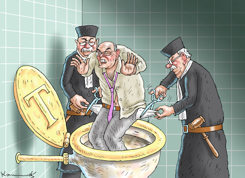 Cartoon: 148 mio. USD STRAFE FÜR RUDY (medium) by marian kamensky tagged rudy,giuliani,strafe,rudy,giuliani,strafe