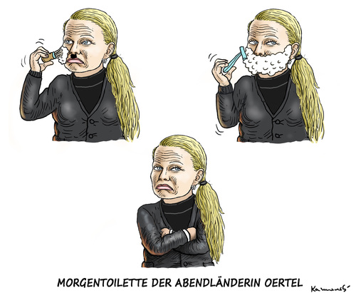 Cartoon: ABENDLÄNDERIN OERTEL (medium) by marian kamensky tagged lügenpresse,unwort,des,jahres,goebbels,oertel,pegida,dresden,lügenpresse,unwort,des,jahres,goebbels,oertel,pegida,dresden