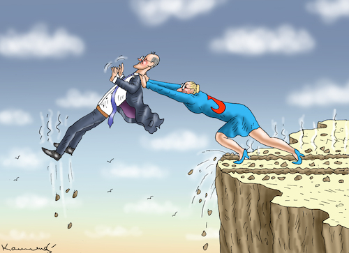 Cartoon: AFD IST DIE STÄTKSTE KRAFT (medium) by marian kamensky tagged afd,ist,die,stätkste,kraft,merz,weidel,faschismus,afd,ist,die,stätkste,kraft,merz,weidel,faschismus