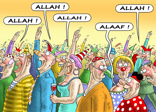 Cartoon: ALAAF (medium) by marian kamensky tagged rosenmontag,köln,karneval,jecken,is,terroristen,rosenmontag,köln,karneval,jecken,is,terroristen