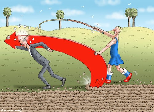 Cartoon: ALICE IM FASCHISTISCHEN SCHLARAF (medium) by marian kamensky tagged faschistischen,schlarafenwunderland,merz,afd,faschistischen,schlarafenwunderland,merz,afd