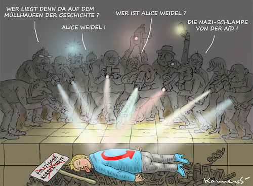 Cartoon: ALICE WEIDEL (medium) by marian kamensky tagged alice,weidel,afd,extra3,alice,weidel,afd,extra3