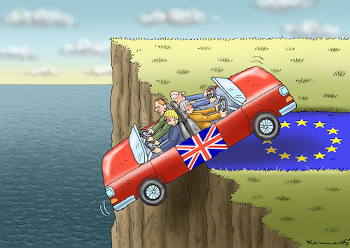 Cartoon: BREXSHIT (medium) by marian kamensky tagged brexit,theresa,may,england,eu,schottland,weicher,wahlen,boris,johnson,nigel,farage,referendum,no,deal,brexit,theresa,may,england,eu,schottland,weicher,wahlen,boris,johnson,nigel,farage,referendum,no,deal