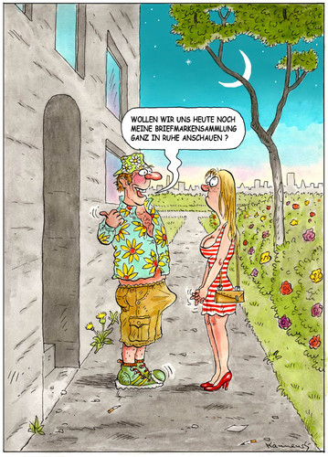 Cartoon: Briefmarkensammler (medium) by marian kamensky tagged humor,erotic,valentinstag,frühling,spring,springtime,dating,valentinstag,frühling,liebe