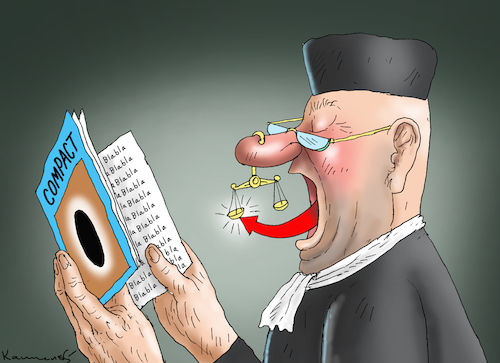 Cartoon: COMPACKT WIEDER ERLAUBT (medium) by marian kamensky tagged compackt,wieder,erlaubt,compackt,wieder,erlaubt