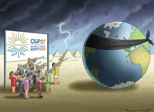 Cartoon: COP27-ABSCHUSSERKLÄRUNG (medium) by marian kamensky tagged klimaziel,cop,27,klimagipfel,klimaziel,cop,27,klimagipfel