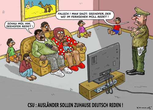 Cartoon: CSU PARTEITAG THEMA (medium) by marian kamensky tagged thema,parteitag,csu,csu,parteitag,thema