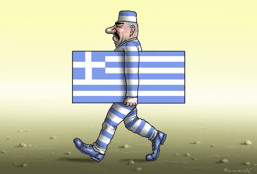 Cartoon: DER GRIECHE (medium) by marian kamensky tagged alexis,tsipras,griechenland,rettungsschirm,eu,griechowestern,alexis,tsipras,griechenland,rettungsschirm,eu,griechowestern