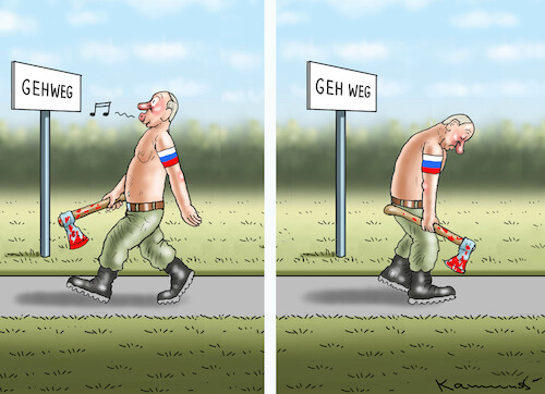 Cartoon: DER KLEINE UNTERSCHIED (medium) by marian kamensky tagged putins,bescherung,ukraine,provokation,swift,italien,meloni,nato,osterweiterung,putins,bescherung,ukraine,provokation,swift,italien,meloni,nato,osterweiterung