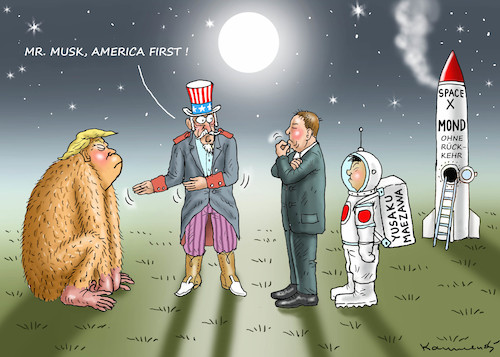 Cartoon: ELON MUSK RAKETE ZUM MOND (medium) by marian kamensky tagged obama,trump,präsidentenwahlen,usa,baba,vanga,republikaner,inauguration,demokraten,wikileaks,faschismus,manafort,cohen,hurrikan,florence,elon,must,mondflug,yusaku,maezawa,obama,trump,präsidentenwahlen,usa,baba,vanga,republikaner,inauguration,demokraten,wikileaks,faschismus,manafort,cohen,hurrikan,florence,elon,must,mondflug,yusaku,maezawa