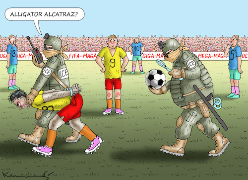 Cartoon: FIFA WORLD CUP 2026 (medium) by marian kamensky tagged fifa,world,cup,2026,fifa,world,cup,2026
