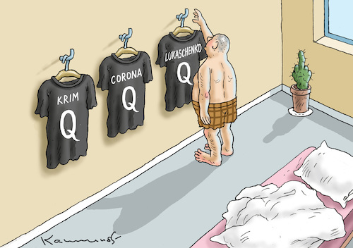 Cartoon: FLEXIBLER QUERDENKER (medium) by marian kamensky tagged lukaschenko,raynair,belarus,terrorismus,lukaschenko,raynair,belarus,terrorismus