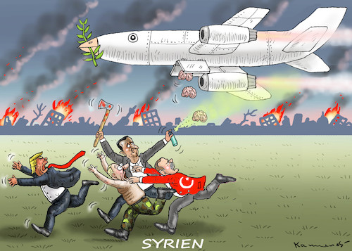 Cartoon: FRIEDENSGEHIRNBOMBER (medium) by marian kamensky tagged afrin,kurden,erdogan,syrien,aramenien,genozid,präsidentenwahlen,türkeiwahlen,kurdistan,trump,is,afrin,kurden,erdogan,syrien,aramenien,genozid,präsidentenwahlen,türkeiwahlen,kurdistan,trump,is