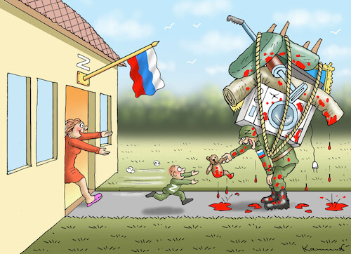 Cartoon: FRONTURLAUB (medium) by marian kamensky tagged putins,bescherung,ukraine,provokation,swift,nato,osterweiterung,putins,bescherung,ukraine,provokation,swift,nato,osterweiterung