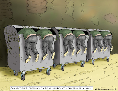 Cartoon: GENIEALER HERR ÖZDEMIR (medium) by marian kamensky tagged containern,özdemir,containern,özdemir