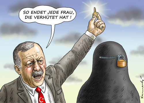 Cartoon: GOD FATHER ERDOGAN (medium) by marian kamensky tagged böhmermann,erdogan,merkel,satire,zdf,böhmermann,erdogan,merkel,satire,zdf