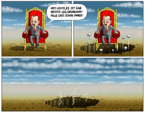Cartoon: Grubenunglück Türkei (medium) by marian kamensky tagged soma,korruption,erdogan,türkei,bergwerkunglück,bergwerkunglück,türkei,erdogan,korruption