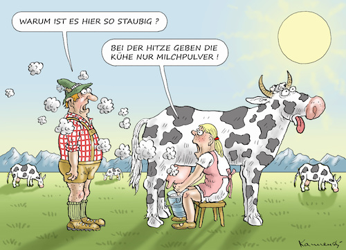 Cartoon: HITZEWELLE IN DEUTSCHLAND (medium) by marian kamensky tagged hitzewelle,in,deutschland,hitzewelle,in,deutschland