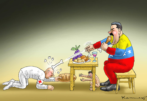 Cartoon: HUNGRIGER MADURO (medium) by marian kamensky tagged venezuela,maduro,trump,putin,revolution,oil,industry,socialism,venezuela,maduro,trump,putin,revolution,oil,industry,socialism