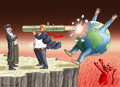 Cartoon: IRAN-KRIEG (medium) by marian kamensky tagged strasse,von,hormus,wieder,gesperrt,verlängerung,der,waffenruhe,strasse,von,hormus,wieder,gesperrt,verlängerung,der,waffenruhe