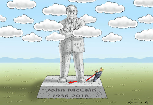 Cartoon: John McCain (medium) by marian kamensky tagged obama,trump,präsidentenwahlen,usa,baba,vanga,republikaner,inauguration,demokraten,wikileaks,faschismus,manafort,john,mccain,cohen,obama,trump,präsidentenwahlen,usa,baba,vanga,republikaner,inauguration,demokraten,wikileaks,faschismus,manafort,john,mccain,cohen