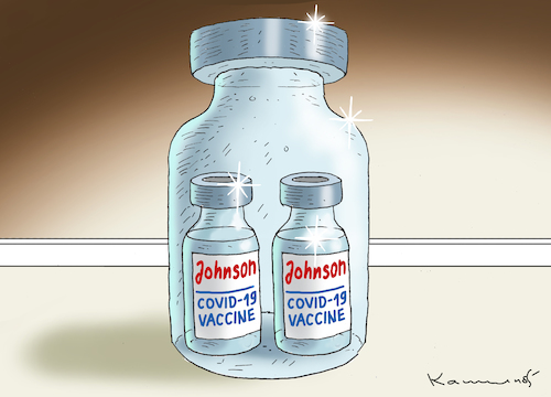 Cartoon: JOHNSON UND JOHNSON (medium) by marian kamensky tagged johnson,und,covid,16,corona,impfstoff,johnson,und,covid,16,corona,impfstoff