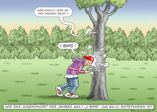 Cartoon: JUGENDWORT DES JAHRES 2017 (medium) by marian kamensky tagged jugendwort,des,jahres,2017,bims,jugendwort,des,jahres,2017,bims