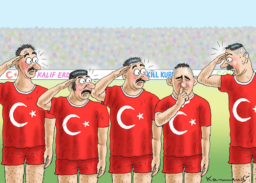 Cartoon: KALIFGRUß VERWEIGERT (medium) by marian kamensky tagged afrin,kurden,erdogan,syrien,aramenien,genozid,präsidentenwahlen,türkeiwahlen,kurdistan,trump,is,afrin,kurden,erdogan,syrien,aramenien,genozid,präsidentenwahlen,türkeiwahlen,kurdistan,trump,is