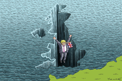 Cartoon: KEIN BENZIN-NUR WASSER! (medium) by marian kamensky tagged in,england,alle,coronaregeln,beendet,boris,johnson,brexit,lieferengpässe,in,england,alle,coronaregeln,beendet,boris,johnson,brexit,lieferengpässe