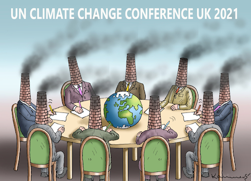 Cartoon: Klimagipfel in UK (medium) by marian kamensky tagged un,climate,change,conference,uk,2021,un,climate,change,conference,uk,2021