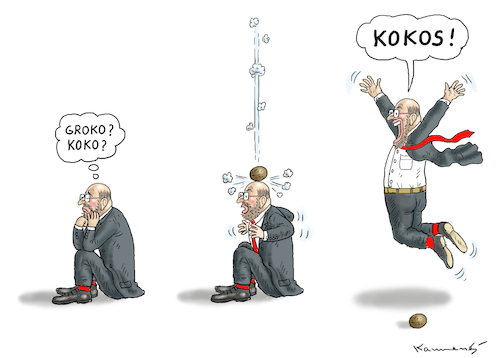 Cartoon: KOKOS REGIERUNG (medium) by marian kamensky tagged jamaika,gespräche,lindner,merkel,seehofer,özdemir,sondierungsgespräche,schulz,kenia,koalition,groko,koko,gauland,jamaika,gespräche,lindner,merkel,seehofer,özdemir,sondierungsgespräche,schulz,kenia,koalition,groko,koko,gauland