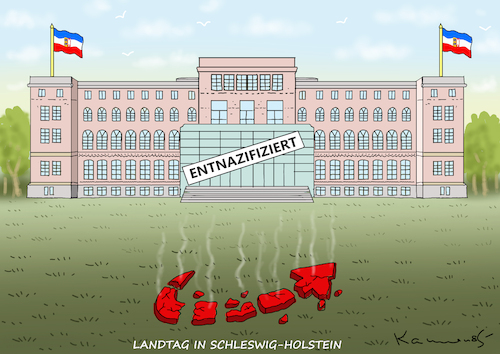 Cartoon: LANDTAG IN SCHLESWIG-HOLSTEIN (medium) by marian kamensky tagged landtag,in,schleswig,holstein,landtag,in,schleswig,holstein