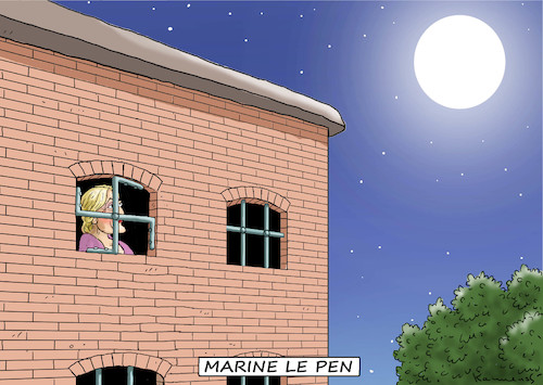 Cartoon: Marine Le Pen (medium) by marian kamensky tagged calais,dschungel,hollande,flüchtlingscamp,marine,le,pen,calais,dschungel,hollande,flüchtlingscamp,marine,le,pen