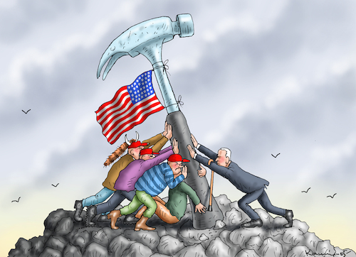 Cartoon: Midterms USA (medium) by marian kamensky tagged midterms,usa,midterms,usa