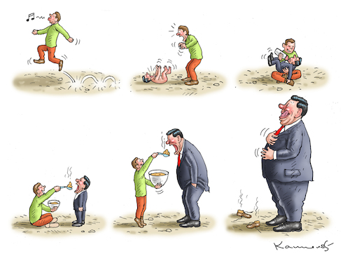 Cartoon: NAIVER WESTEN (medium) by marian kamensky tagged kp,parteitag,in,china,xi,jinping,biontech,putin,ukraine,ballon,corona,kp,parteitag,in,china,xi,jinping,biontech,putin,ukraine,ballon,corona