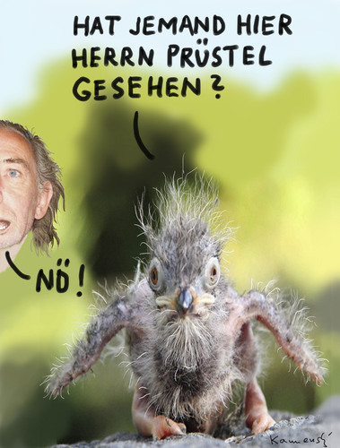 Cartoon: Nordfriesischer Terrorvogel (medium) by marian kamensky tagged humor
