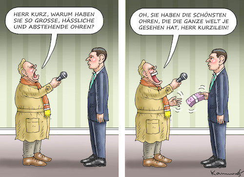 Cartoon: ÖSTERREICHISCHE PRESSELANDSCHAFT (medium) by marian kamensky tagged kurz,österreich,staatsanwaltschaft,kurz,österreich,staatsanwaltschaft