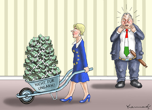 Cartoon: ORBAN IN PANIK (medium) by marian kamensky tagged orban,in,panik,orban,in,panik