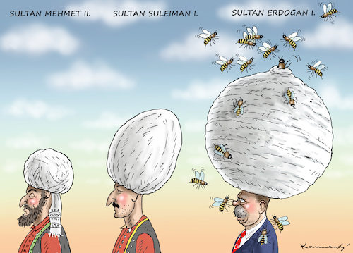 Cartoon: OSMANISCHE SULTANE (medium) by marian kamensky tagged erdogans,operation,olivenzweig,syrien,kurden,erdogans,operation,olivenzweig,syrien,kurden