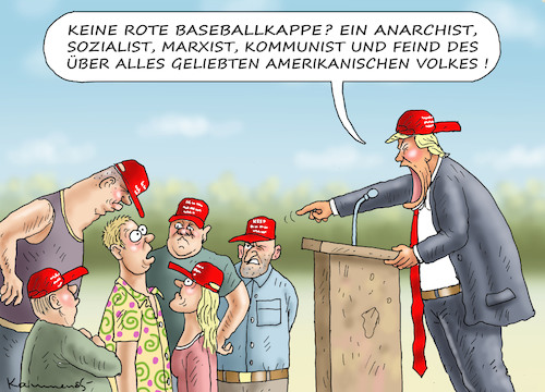 Cartoon: PARTEITAG DES GELIEBTEN FÜHRERS (medium) by marian kamensky tagged us,wahlen,joe,biden,trump,corona,goodyear,us,wahlen,joe,biden,trump,corona,goodyear