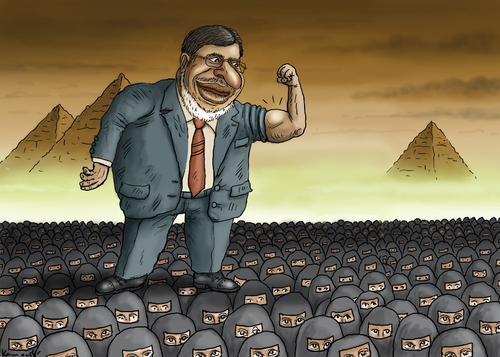 Cartoon: Pharao Mursi (medium) by marian kamensky tagged mohammed,mursi,isalmunruhen,botschaft,erstürmung,ägypten,arabischer,frühling,mohammed,mursi,isalmunruhen,botschaft,erstürmung,ägypten,arabischer,frühling
