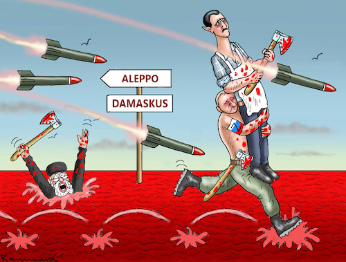 Cartoon: PUTIN HILFT ASSAD (medium) by marian kamensky tagged putin,hilft,assad,syrien,putin,hilft,assad,syrien