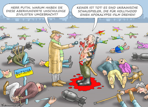 Cartoon: PUTIN IN BUTSCHA (medium) by marian kamensky tagged putins,bescherung,ukraine,provokation,swift,nato,osterweiterung,putins,bescherung,ukraine,provokation,swift,nato,osterweiterung