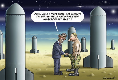 Cartoon: Putins 40 neue Atomraketen (medium) by marian kamensky tagged moodys,rating,putin,ukraine,junk,ramsch,russland,moodys,rating,putin,ukraine,junk,ramsch,russland