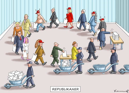 Cartoon: REPUBLIKANER (medium) by marian kamensky tagged amerikanische,verfassung,republikaner,trump,amerikanische,verfassung,republikaner,trump