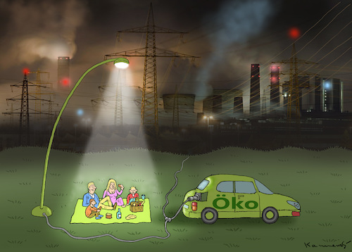 Cartoon: SAUBERER ÖKO-PICKNIC (medium) by marian kamensky tagged sauberer,öko,picknic,kohlekraftwerke,umweltschutz,co2,sauberer,öko,picknic,kohlekraftwerke,umweltschutz,co2