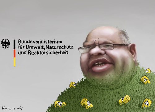 Cartoon: Schwarzer Peter Altmaier (medium) by marian kamensky tagged altmaier,peter,umweltschuts,strahlenschutz,peter altmaier,umweltschutz,strahlenschutz,peter,altmaier