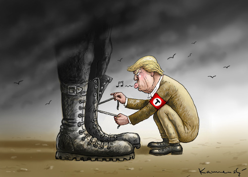 Cartoon: SEELENRUHIGER TRUMP (medium) by marian kamensky tagged obama,trump,präsidentenwahlen,usa,baba,vanga,republikaner,inauguration,demokraten,wikileaks,faschismus,obama,trump,präsidentenwahlen,usa,baba,vanga,republikaner,inauguration,demokraten,wikileaks,faschismus