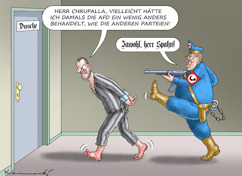 Cartoon: SPÄTE REUE (medium) by marian kamensky tagged chrupalla,bei,lanz,afd,remigration,ard,merz,aschaffenburg,brandmaurer,im,wunderland,jens,spahn,cdu,chrupalla,bei,lanz,afd,remigration,ard,merz,aschaffenburg,brandmaurer,im,wunderland,jens,spahn,cdu