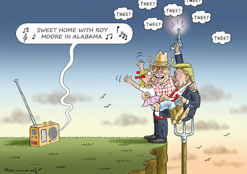 Cartoon: SWEET HOME ALABAMA (medium) by marian kamensky tagged roy,moore,and,bush,senior,mee,too,sex,roy,moore,and,bush,senior,mee,too